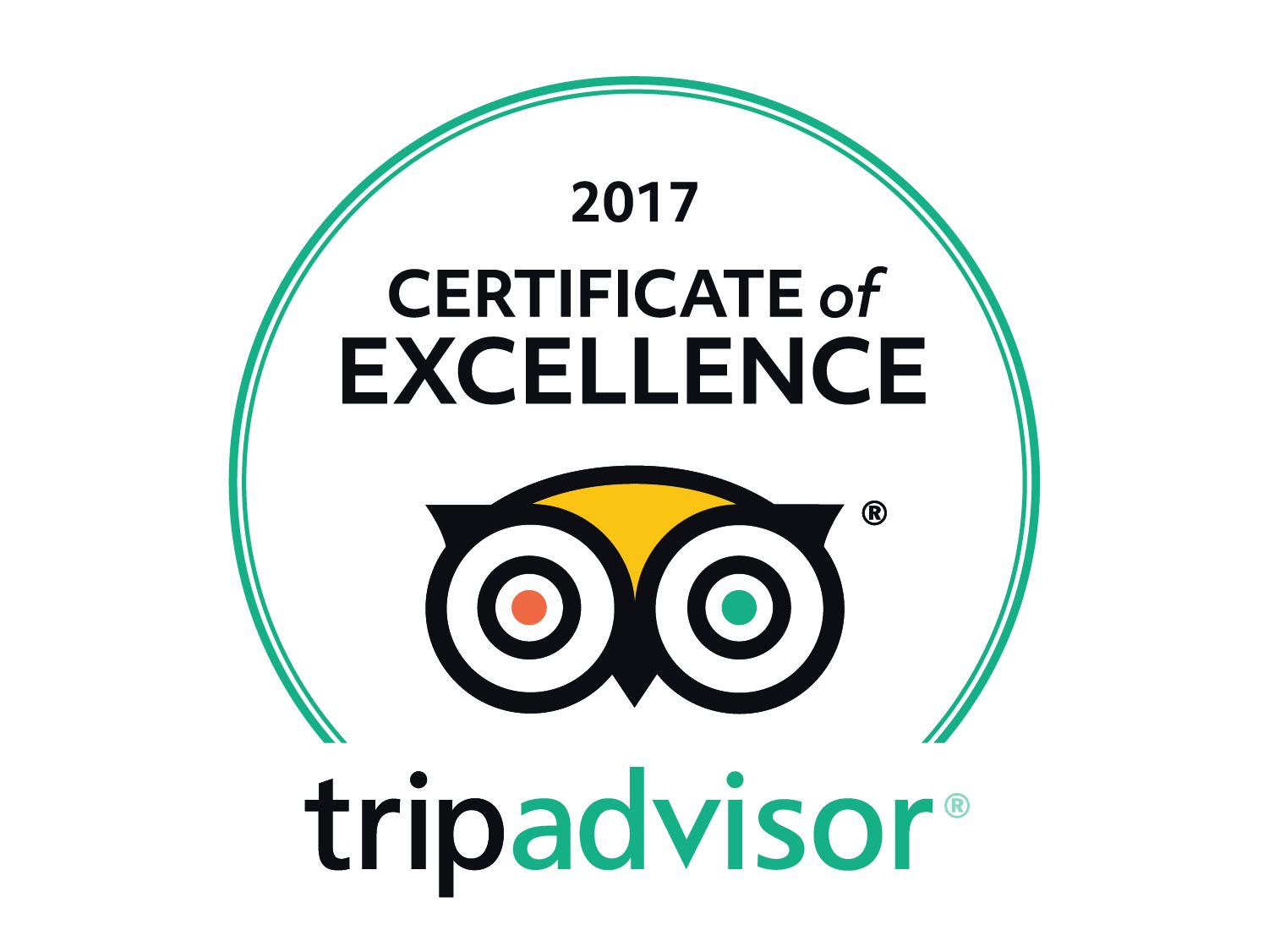 TripAdvisor 2017 Certificate of Excellence