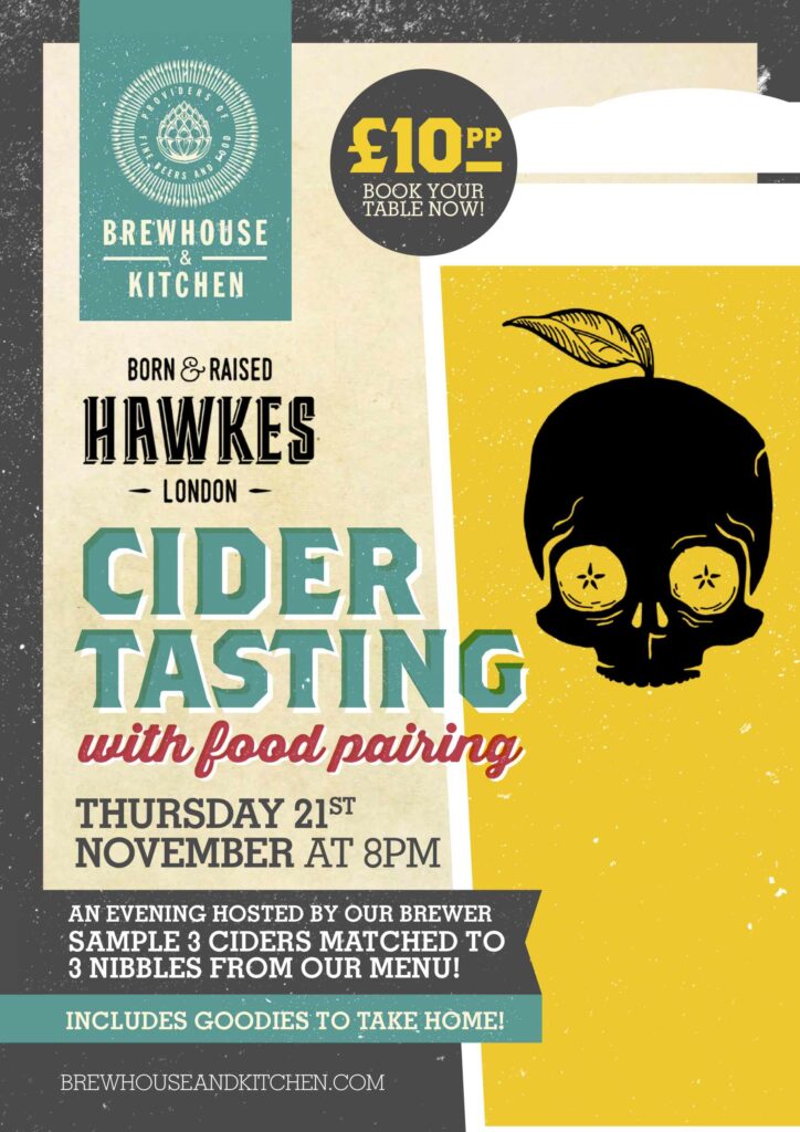 Hawkes Cider Tasting! Brewhouse and Kitchen